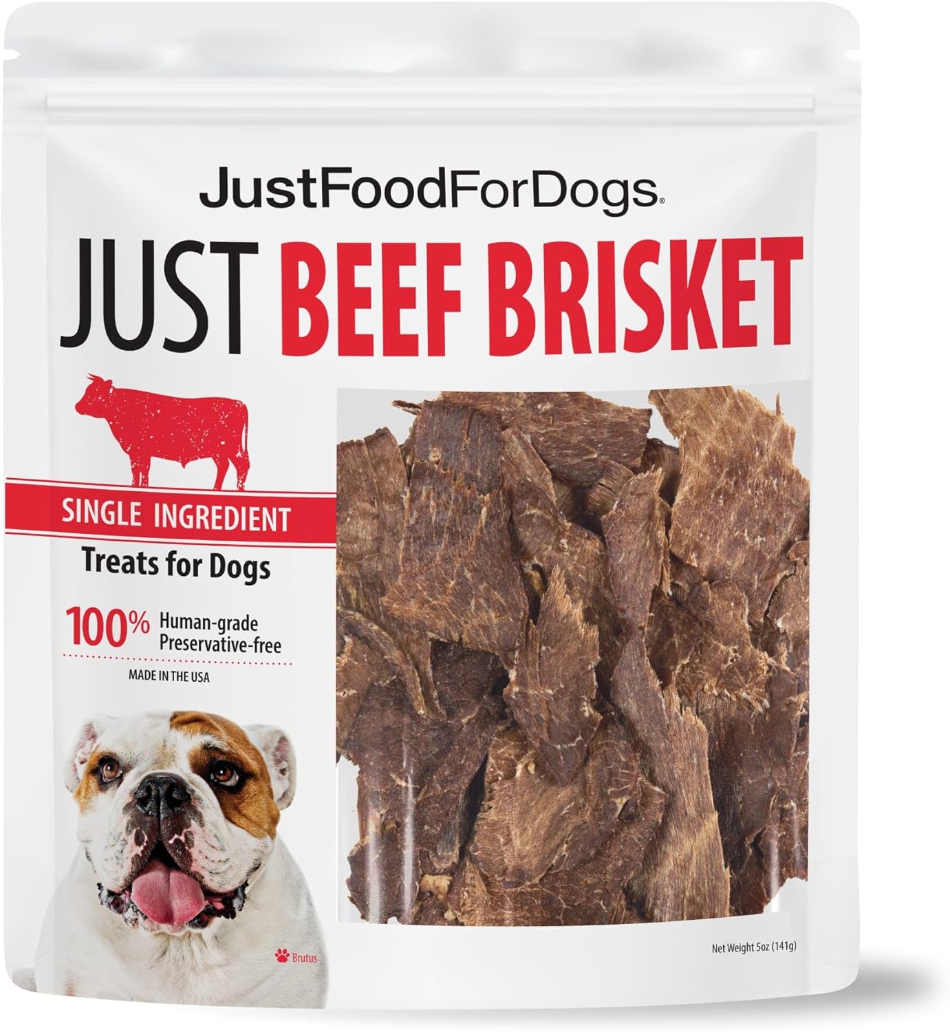 Just Food for Dogs Single Ingredient Healthy Dog Treats and Dog Snacks, Jerky Treats, Human Grade, Preservative and Grain Free, Rawhide Free Chews, Low Calorie Treat - Chicken Breast, 5 oz - Image 9