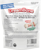 DreamBone rawhide free dog treats with real chicken and vegetables back packaging