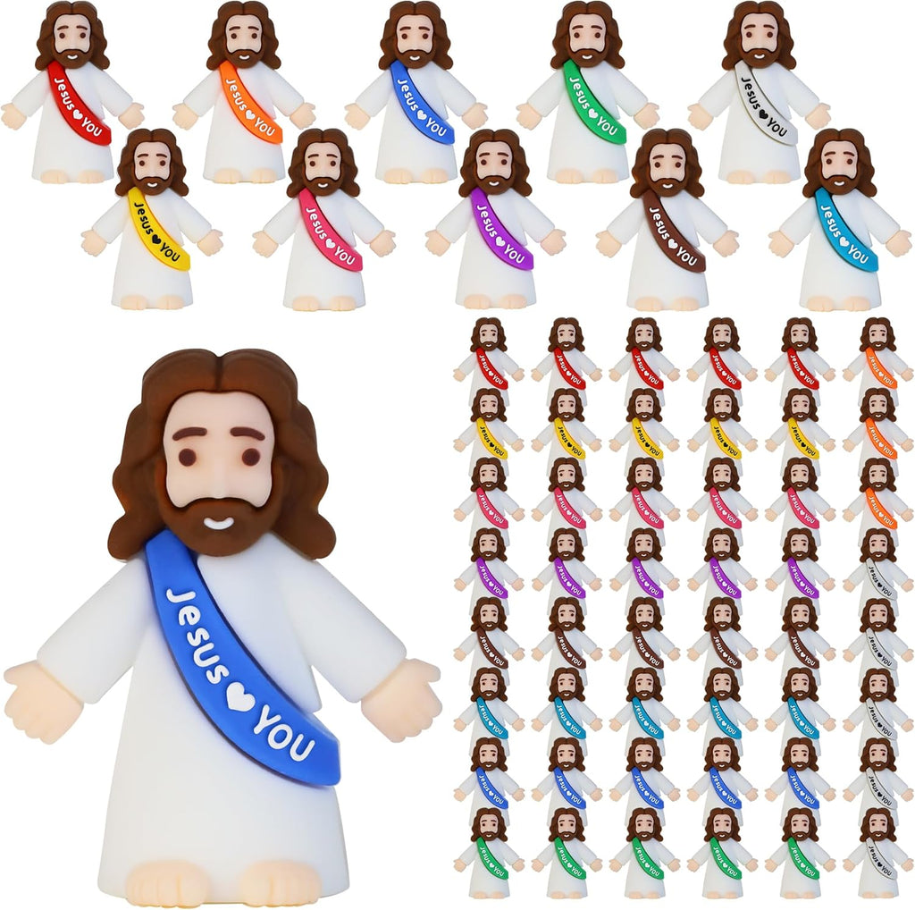 Bamamon Little Jesus Figures front view of fifty pieces assortment