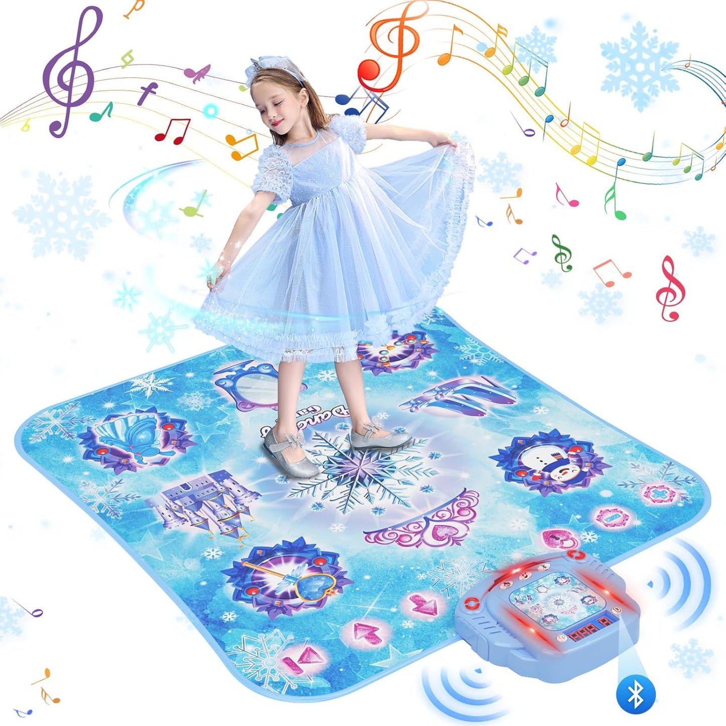 Surelect Frozen themed electronic dance mat for girls front view