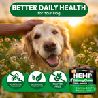 Natural ingredients label on Grateful Pawz hemp dog chews