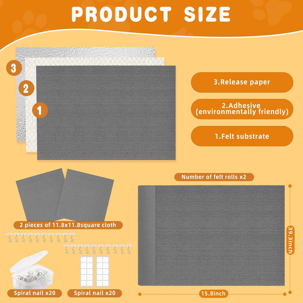 Two large and two square Acedigi cat scratch pads displayed together