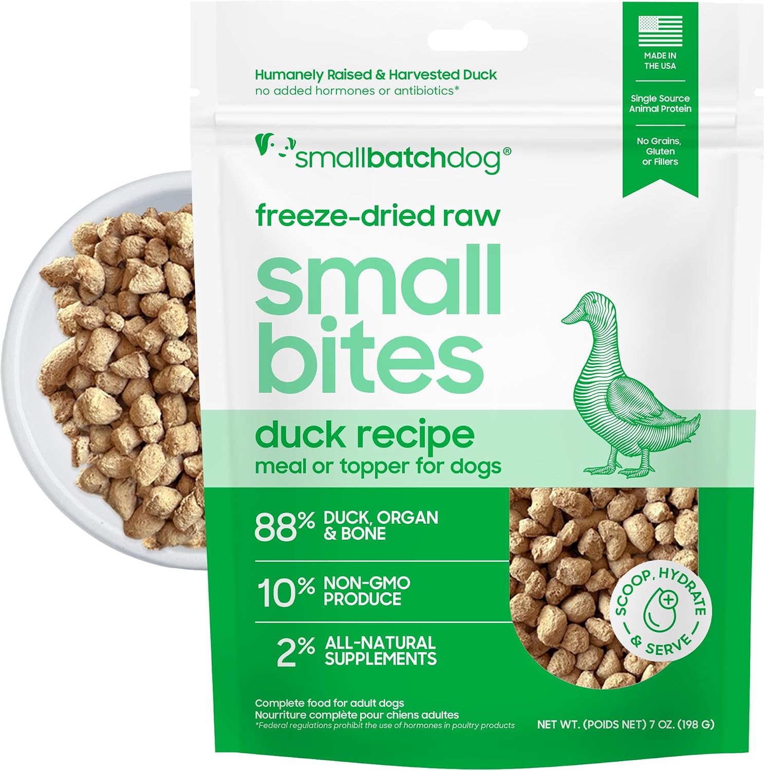 smallbatch Pets Freeze-Dried Raw Dog Food - Turkey Recipe -20 oz Small Bites - High Protein, Grain Free - Complete Meal or Topper - Made in USA with Organic Superfoods(20 Oz, Turkey) - Image 11