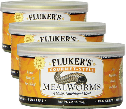 Fluker's Gourmet Mealworms, Canned Food for Reptiles, Fish, Birds and Small Animals, 1.23 oz - Image 9