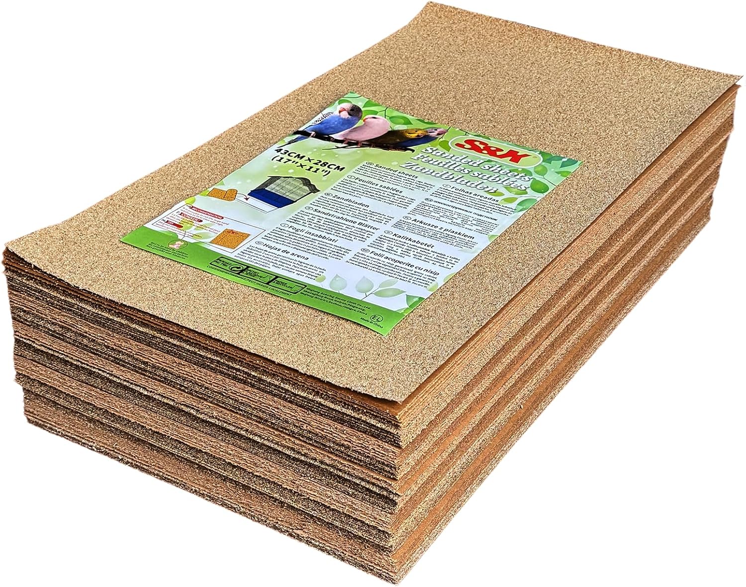 S&X Gravel Paper for Bird Cage 30-Pack 15" x 9.5" Bird Cage Liners Disposable for Enhanced Hygiene and Bird Health - Image 10