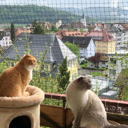 Jumxsrle wire-reinforced cat balcony netting 10x3m front view