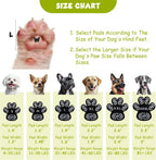 Dapaw dog paw stickers providing heat protection on hot outdoor pavement