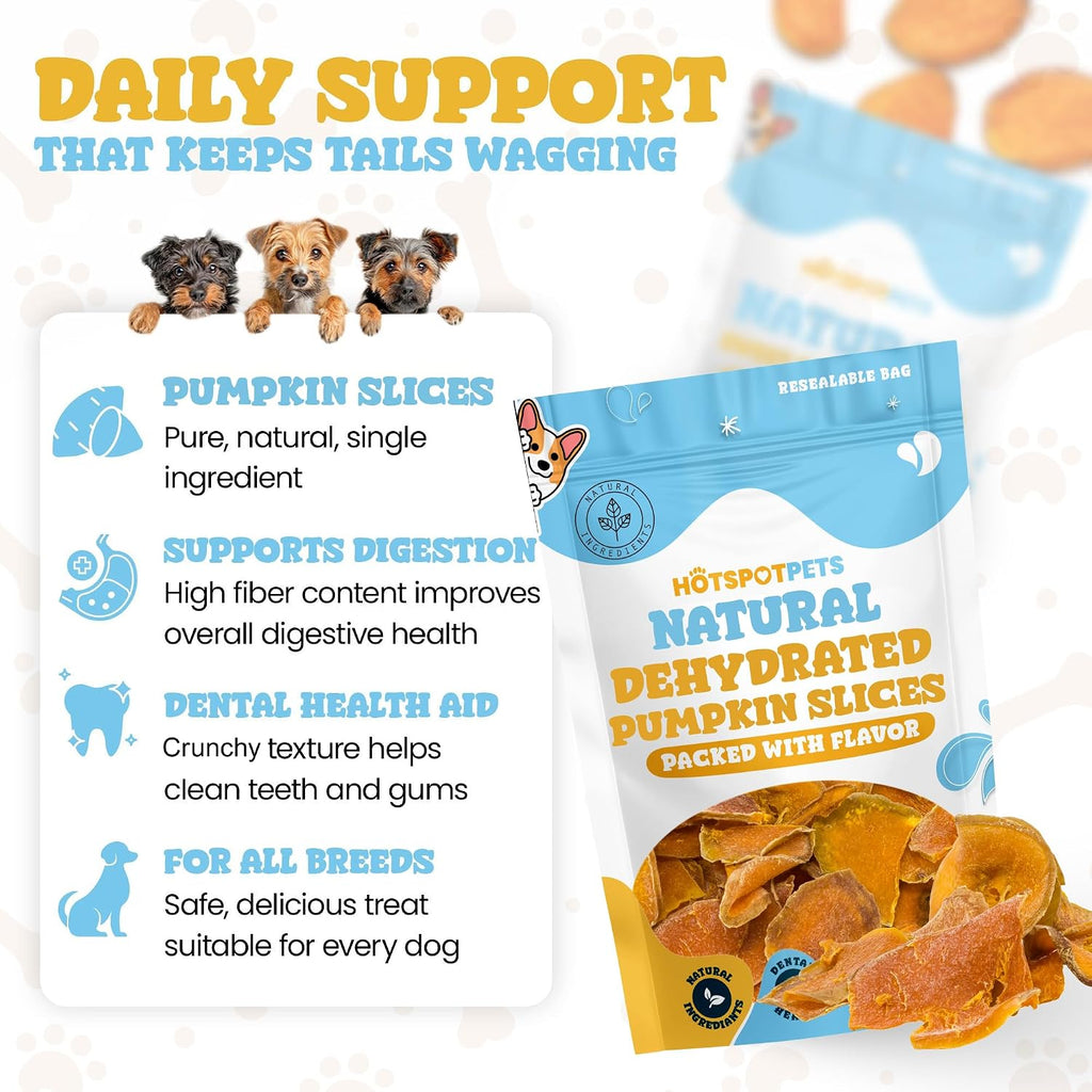 Hotspot Pets pumpkin treats for digestive support