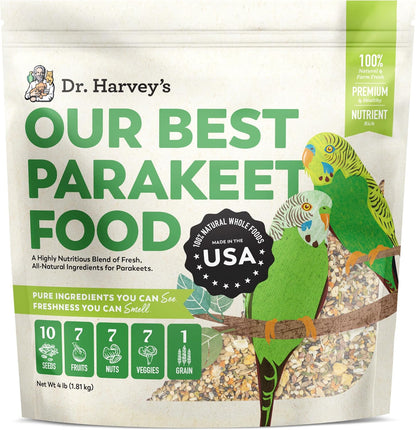 Dr. Harvey's Our Best Parakeet Food front view