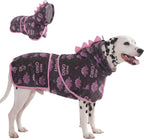 LovinPet 3in1 Dog Warm Winter Coat & Bathrobe, Hooded Dinosaur Fleece, Lightweight HighLoft, Absorbent Knit, Quiet HookandLoop, WindBlocking Edges, Dog Robes for Medium & Large Dogs, Green,M - Image 10