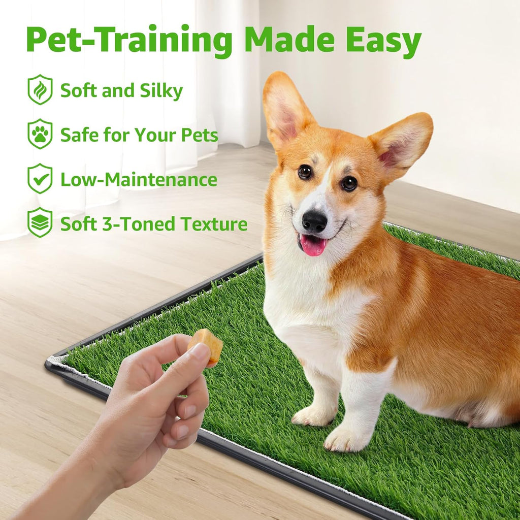 Artificial grass pet training turf for indoor use