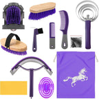 Beginner friendly horse grooming kit with styling accessories