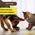 Packaging box of Holy Pets respiratory infection support supplement for pets.