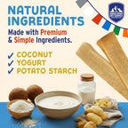 Himalayan Dog Chew mixed flavor sticks nutritional information and prebiotic benefits.