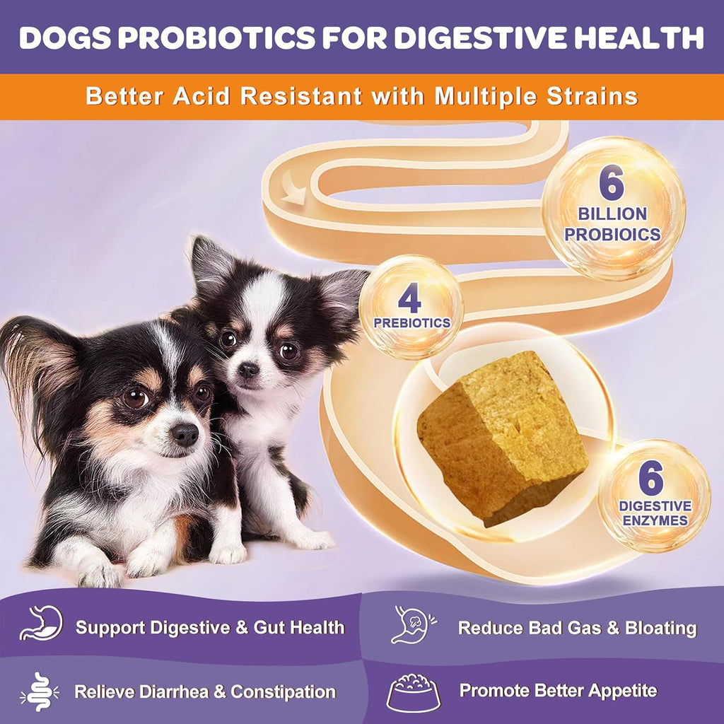Nature Target freeze dried dog probiotic treats chicken flavor for digestion