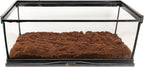 Zoo Med Eco Earth brick shown next to a measuring container for scale