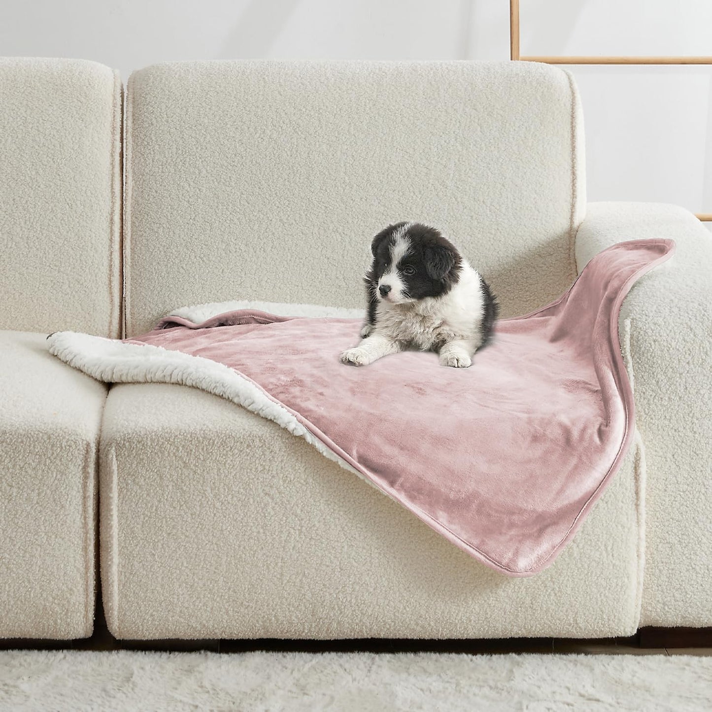 Waterproof Blanket for Bed Couch Sofa, Soft Liquid Pee Proof Pet Blanket for Dog Puppy Cat, Reversible Sherpa Fleece Furniture Protector (Dark Purple, 50x60 inches) - Image 14