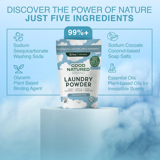 Good Natured Brand laundry powder for pet stains and odors