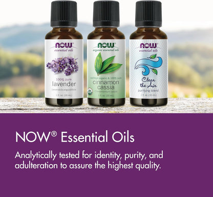 NOW Essential Oils Camphor purity tested label with distillation details