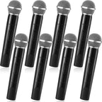 Zubebe 8 pack fake microphone prop front view for kids party favors