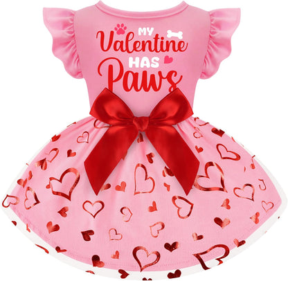 Dog 4th of July Outfit Adorable Ruffle Dog Dress with Elegant Bowknot Tulle Patriotic Puppy Clothes for Small Medium Dogs Cats Boys Girls Pets - Image 13