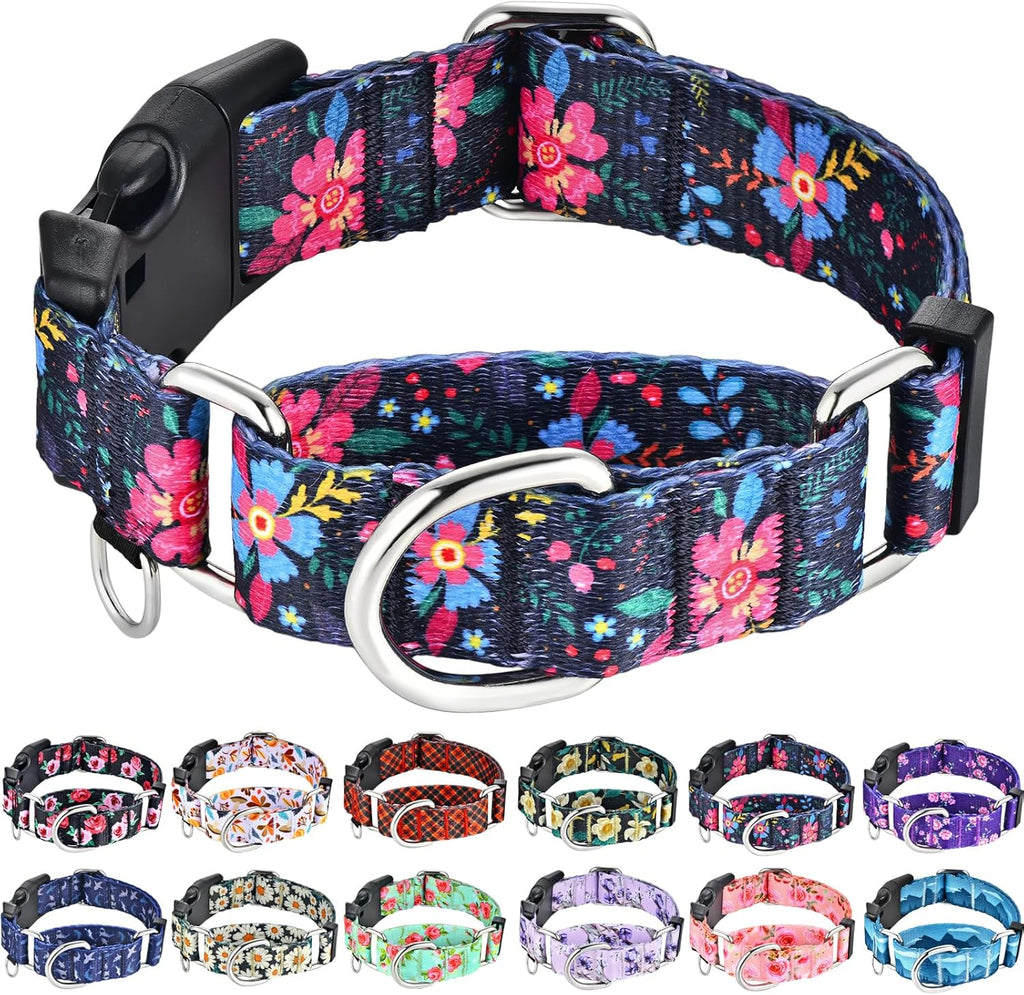 Martingale Collar for Dogs with Buckle Shark Dog Collar Adjustable Soft Nylon Boy Dog Collars for Large Dogs, Deep Blue Shark - Image 10