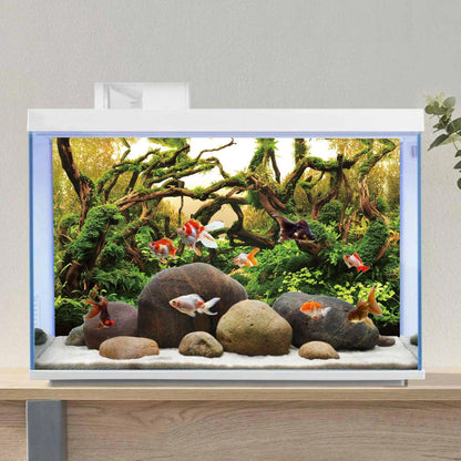Non glare premium vinyl underwater scenery backdrop for fish tanks