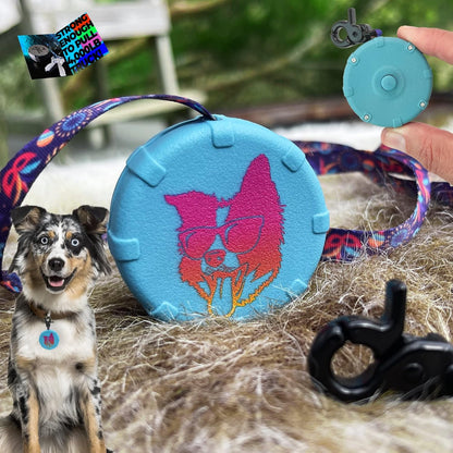 Mini Clip-On Power Leash Set - 2pc Heavy-Duty, Lightweight, Compact, Durable, Waterproof, Wearable, Adjustable Lead for Off-Leash Walking, Hiking, Training, Travel & Hands-Free Dog Control - Image 11