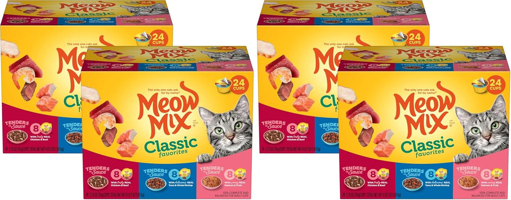 Meow Mix Tender Favorites Poultry & Beef Variety Pack, Wet Cat Food, 2.75 oz Cup (24 Pack) - Image 14