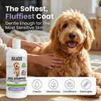 We Love Doodles pet wash packaging showing organic certification details