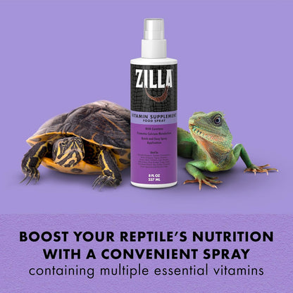 Zilla reptile multivitamin spray label details