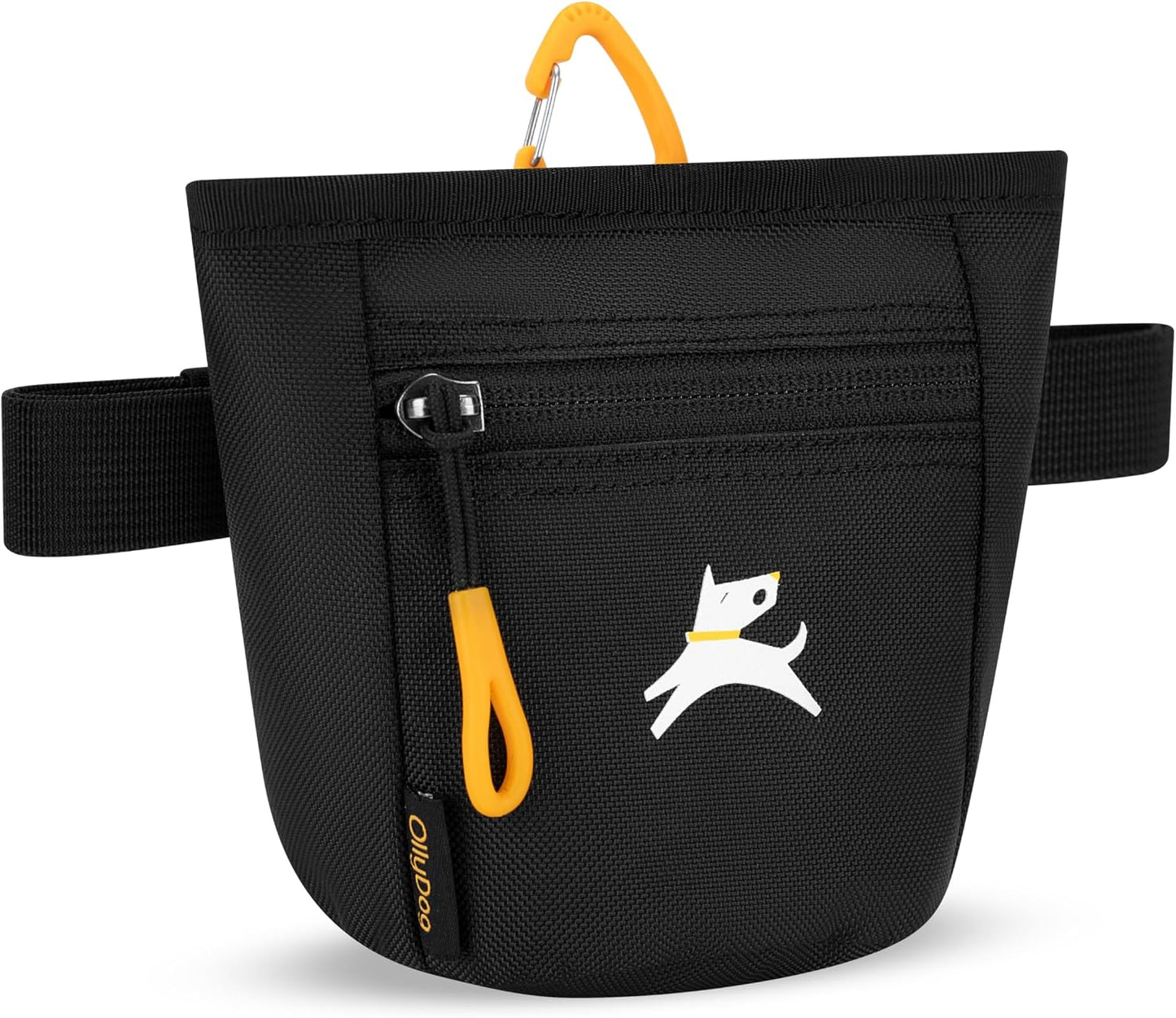 OllyDog Goodie Treat Bag worn around the waist for dog behavior assistance
