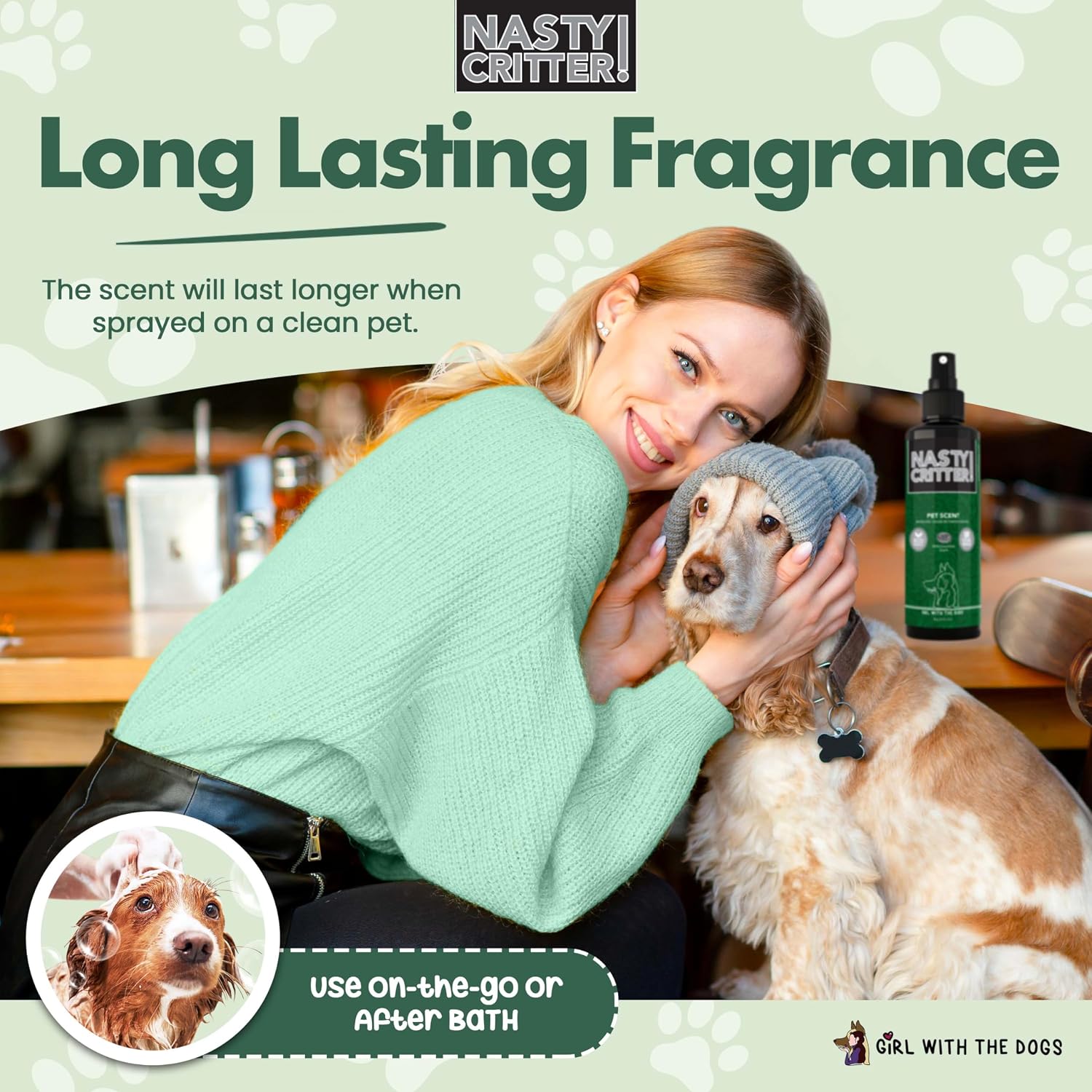 USA imported Girl With The Dogs pet deodorizer spray