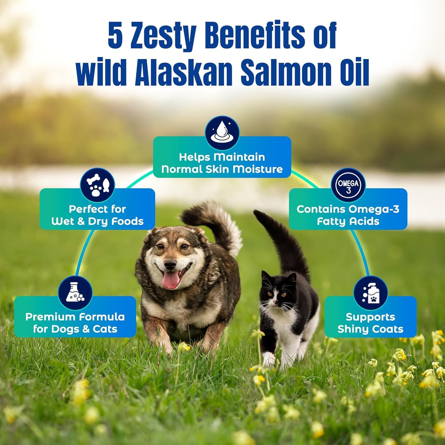 Authentic USA imported Life Line pet fish oil product label details