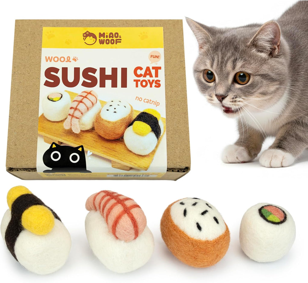 Authentic Woolbuddy pet enrichment toy assortment for active self play and chasing