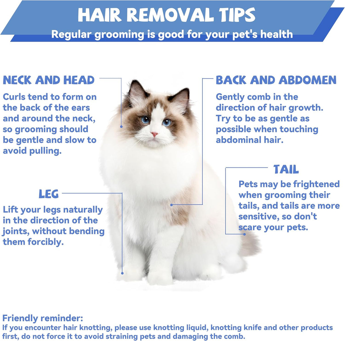 Susook grooming comb removing loose fur from pet coat