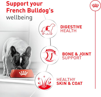 Royal Canin breed health nutrition wet food cans showing the loaf in sauce texture for adult dogs.
