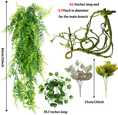 Close up of PietyPet flexible jungle vine for terrariums