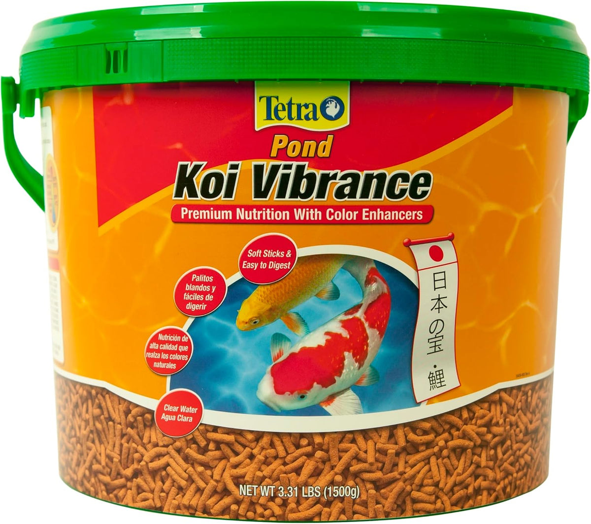 TetraPond Koi Vibrance, Soft Sticks, Easy to Digest Floating Pond Food, 5.18 lbs - Image 13