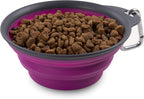 Dexas Pets Collapsible Travel Cup, Small/1 Cup Capacity, Light Gray - Image 9