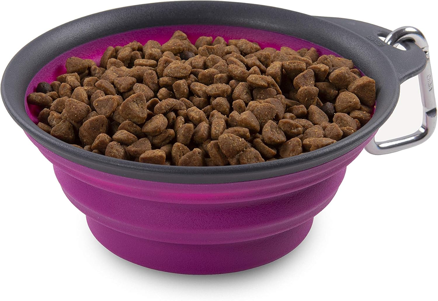 Dexas Pets Collapsible Travel Cup, Small/1 Cup Capacity, Light Gray - Image 9