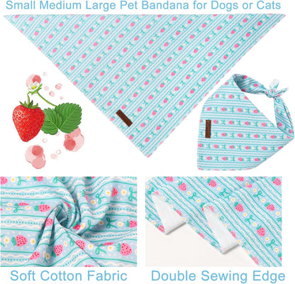 Up Urara Pup cotton puppy bandana fabric texture detail