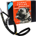 Canny Collar no pull dog training head collar front view in black