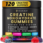 Kukaly Creatine Monohydrate Gummies front view bottle packaging