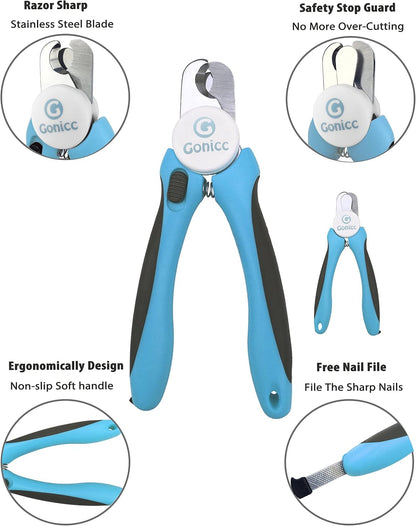 Gonicc cat and dog nail clippers in locking position