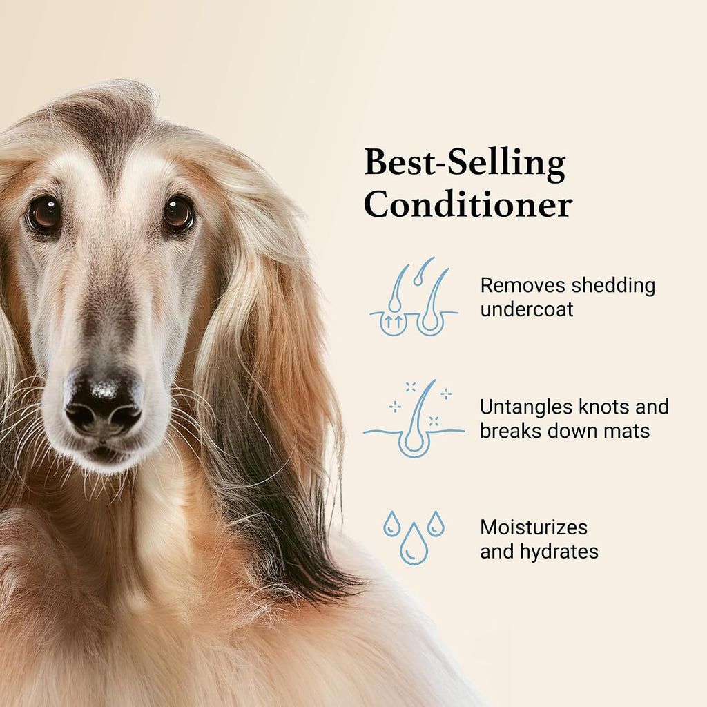 iGroom deshedding dog conditioner mango scented formula for double coated breeds