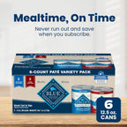 Blue Buffalo Homestyle Recipe Wet Dog Food Pat Variety Pack, Chicken Dinner & Beef Dinner with Garden Vegetables, Made with Natural Ingredients, 12.5-oz. Can (6 Count, 3 of Each) - Image 10