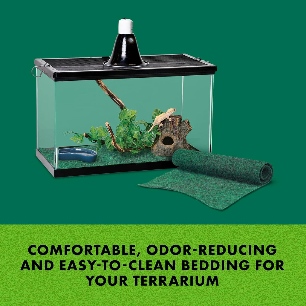 Zilla green terrarium liner rolled out for 40 breeder tank
