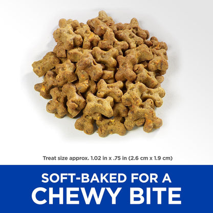 Premium Hill's beef and sweet potato chewy dog treats.