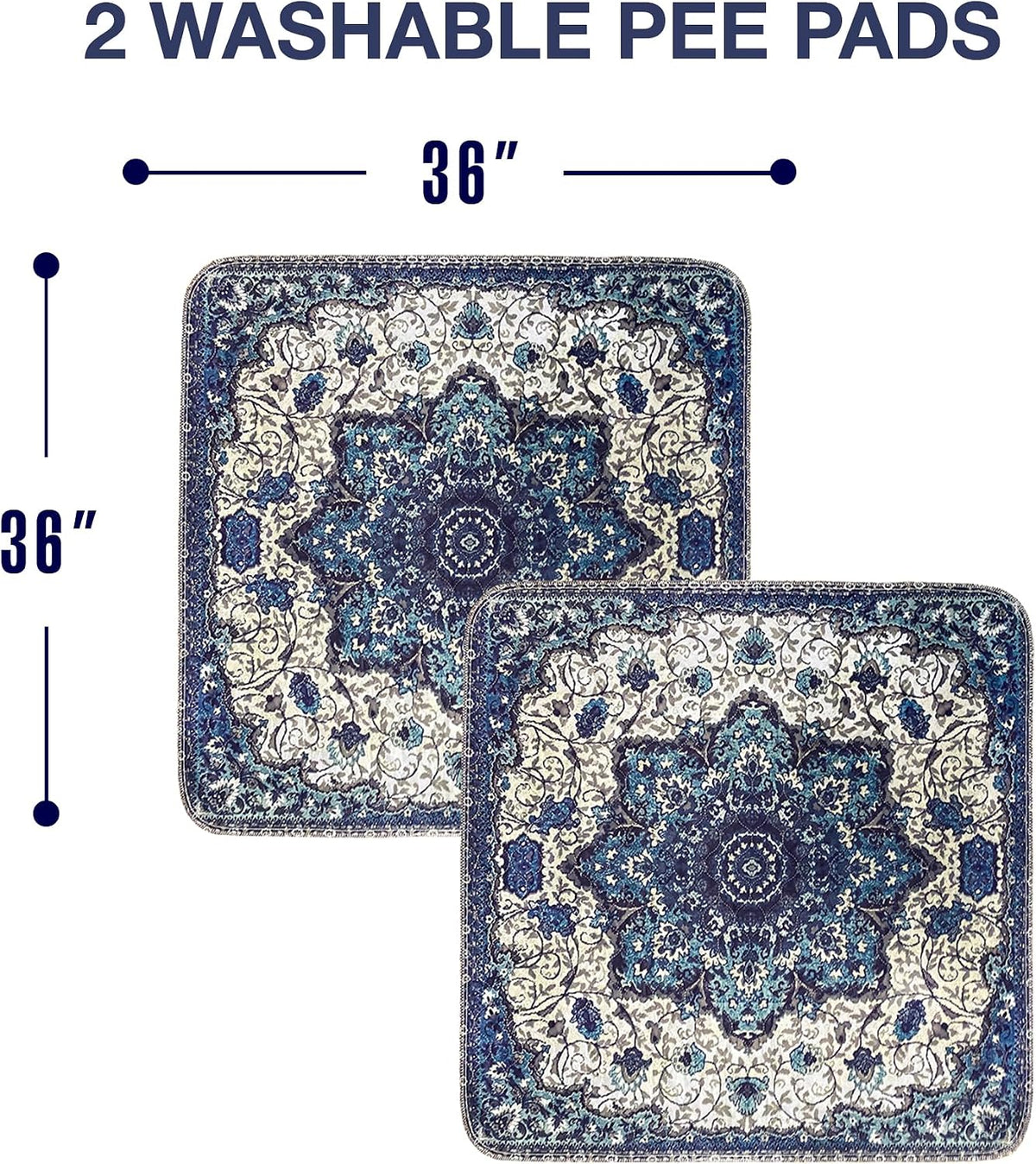 Pupiboo absorbent pet mat for dog crate lining